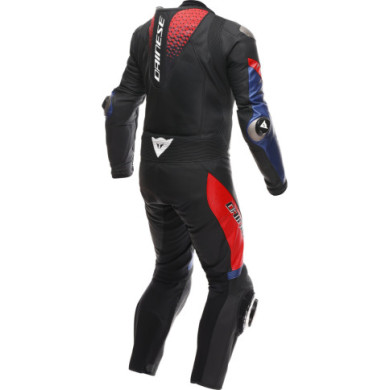 Dainese Lederkombi perf. 1-tlg. Laguna Seca 6 schwarz-blau-rot