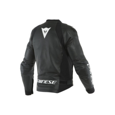 Dainese Lederjacke SPORT PRO schwarz-weiss