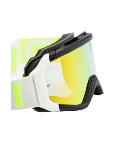 SIDI MX Brille Fulmen Mirror weiss-fluo gelb-gold