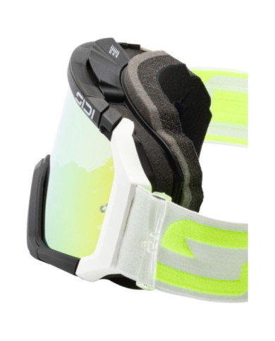SIDI MX Brille Fulmen Mirror weiss-fluo gelb-gold