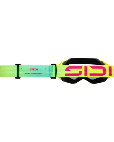 SIDI MX Brille Gravix Smoke fluo gelb- grün-pink