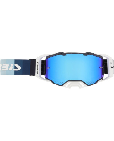 Acerbis Vulcan Goggle Black White - Mirror Blue