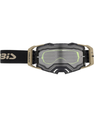 Acerbis Vulcan Enduro Goggle Black Brown - Clear