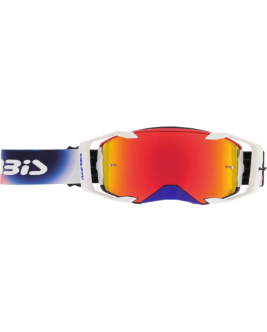 Acerbis Vortex Goggle Blue Red - Mirror Red