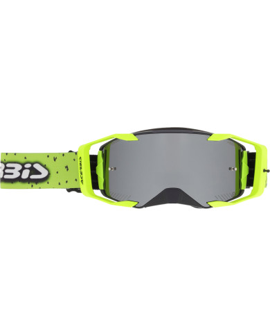 Acerbis Vortex Goggle Black Fluo Yellow - Mirror Dark