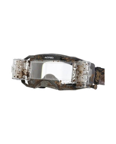 Acerbis Vortex Goggle + Roll Off Camou - Clear