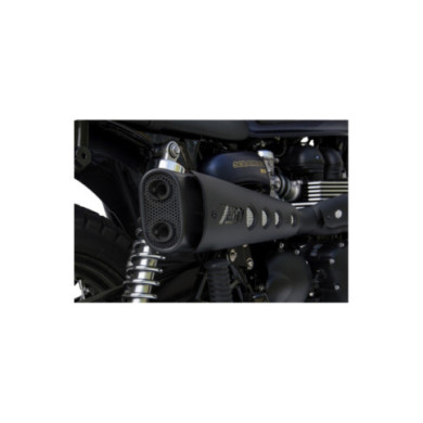 ZARD Acier inoxydable noir, homologué E3, kit complet