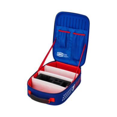 100percent Goggle Case Patriot blau