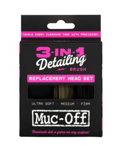 Muc-Off Muc Off 3 in 1 Detainling Brush Replacement Head Set