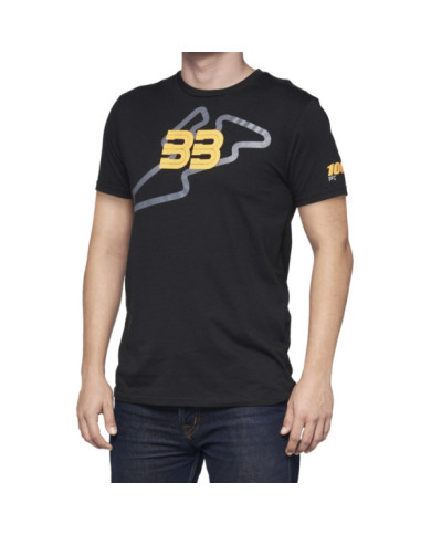 100percent BB33 Track T-Shirt - Black - SM