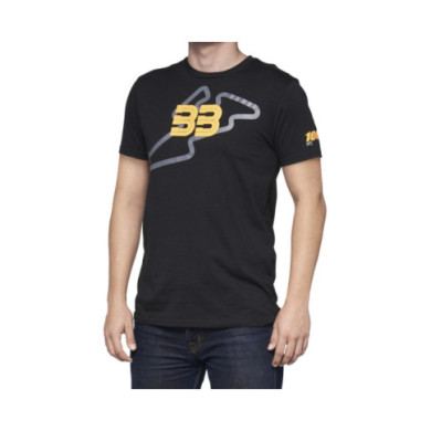 100percent BB33 Track T-Shirt - Black - SM