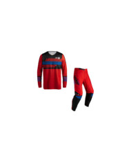 Leatt Ride Kit Moto 3.5 V27 stripes red-black-blue
