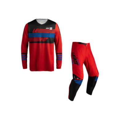Leatt Ride Kit Moto 3.5 V27 stripes red-black-blue