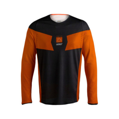Leatt Jersey Moto 4.5 Lite V27 hatched orange-schwarz