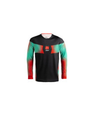 Leatt Jersey Moto 4.5 Lite V27 hatched rot-schwarz-türkis