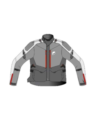 Leatt Adventure Jacket ADV DriTour 7.5 Evo V27 graphitegrey-darkgrey-red