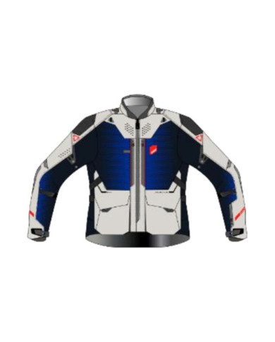 Leatt Adventure Jacket ADV FlowTour 7.5 Evo V27 grau-blau-schwarz