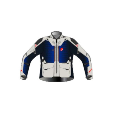 Leatt Adventure Jacket ADV FlowTour 7.5 Evo V27 grau-blau-schwarz