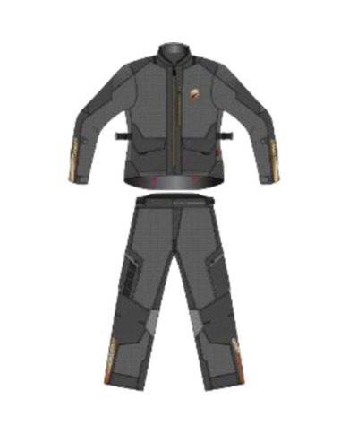 Leatt Adventure Ride Kit ADV FlowTour 3.5 V27 grau-schwarz