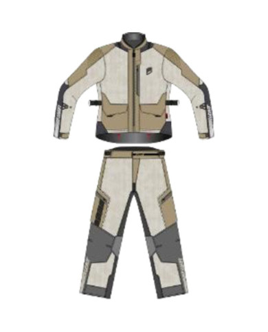 Leatt Adventure Ride Kit ADV FlowTour 3.5 V27 sand braun-grau