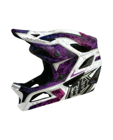 Troy Lee Designs Stage 2 Helmet - Wrapped Up blanc-violet XS