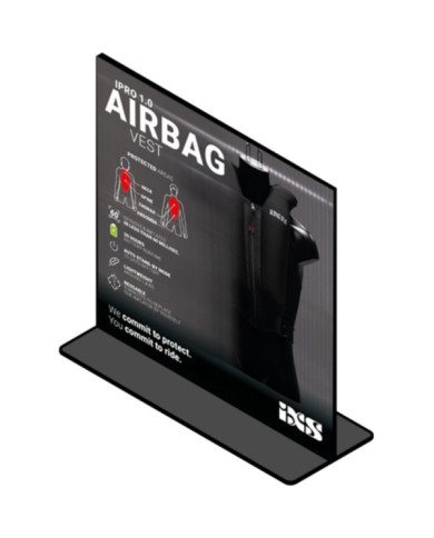 iXS iXS visual stand 22x22cm double magnet visual MOTO Airbag