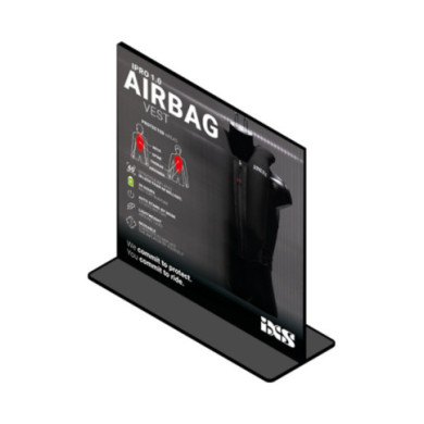 iXS iXS visual stand 22x22cm double magnet visual MOTO Airbag
