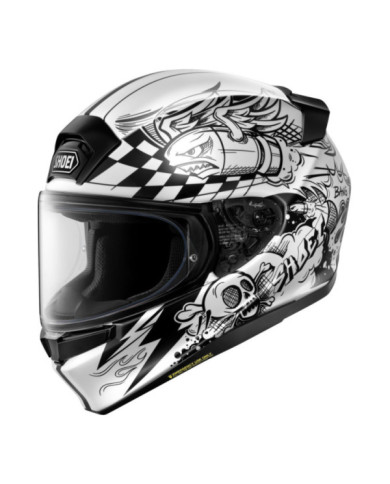 SHOEI Integralhelm NXR3 Kaboom TC-5 schwarz-weiss