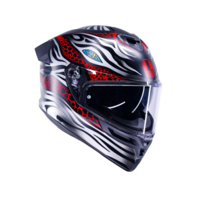 AGV Integralhelm K5 Viverna matt-schwarz-grau-rot