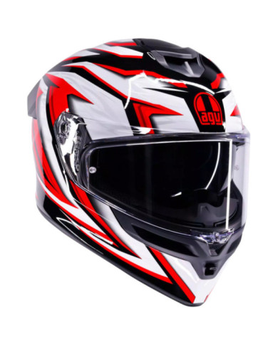 AGV Casque intégral K5 Zenithar noir-blanc-rouge