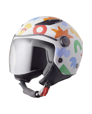 gms Jethelm BUZZ GO - KIDS CLUB matt blau-orange