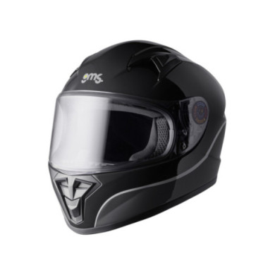 gms Casque Intégral BUZZER - KIDS CLUB (53 54) noir-gris