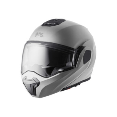 gms Casque rabattable FLIPPO gris clair satiné