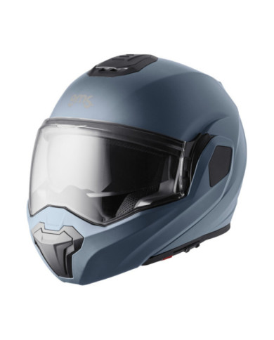 gms Casque rabattable FLIPPO bleu-gris satiné