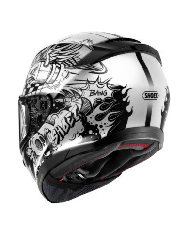SHOEI Integralhelm NXR3 Kaboom TC-5 schwarz-weiss