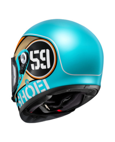 SHOEI Integralhelm Canyon Runner TC-2 hell blau-baun-orange