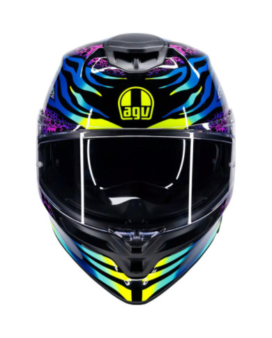 AGV Casque intégral K5 Viverna bleu-violet-jaune
