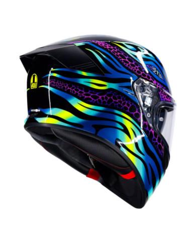 AGV Integralhelm K5 Viverna blau-violet-gelb