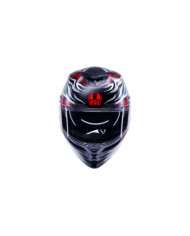 AGV Integralhelm K5 Viverna matt-schwarz-grau-rot