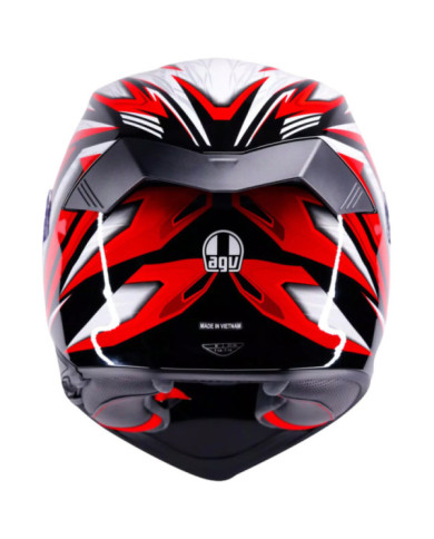 AGV Integralhelm K5 Zenithar schwarz-weiss-rot