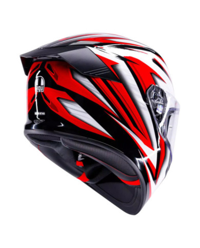 AGV Integralhelm K5 Zenithar schwarz-weiss-rot