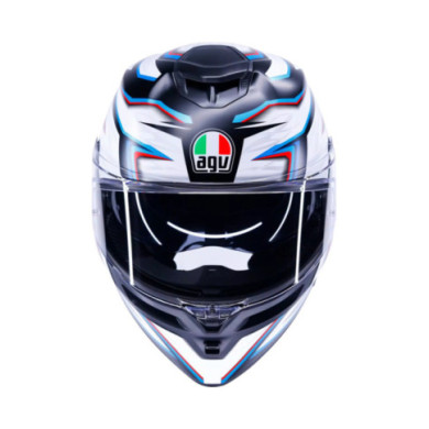 AGV Casque intégral K5 Zenithar noir-mat-blanc-bleu