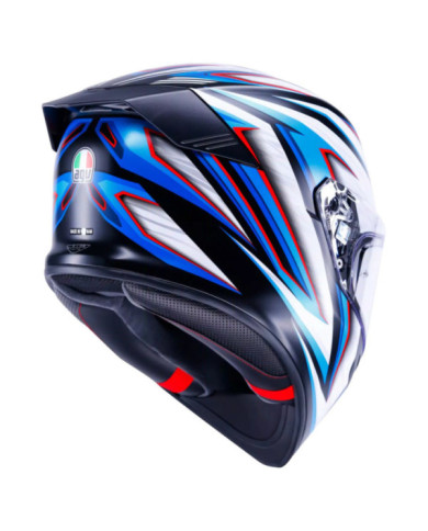 AGV Casque intégral K5 Zenithar noir-mat-blanc-bleu