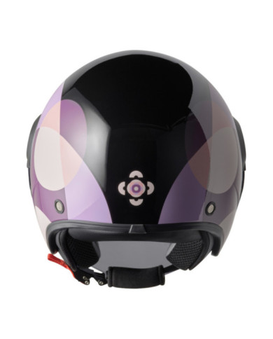 gms Casque ouvert Art.Code.E1 noir violet rose