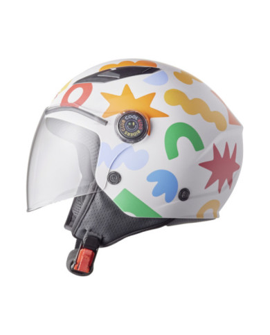 gms Jethelm BUZZ GO - KIDS CLUB matt blau-orange