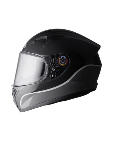 gms Casque Intégral BUZZER - KIDS CLUB (53 54) noir-gris