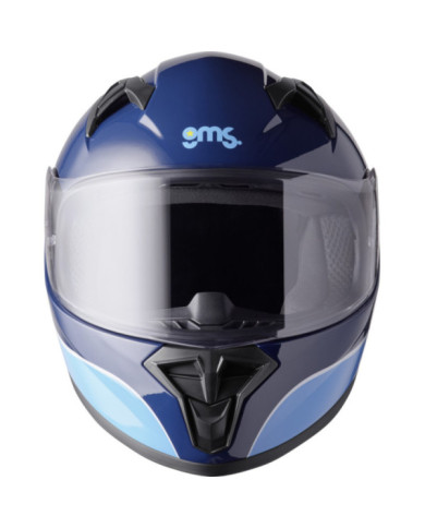 gms Integralhelm BUZZER - KIDS CLUB blau-hellblau