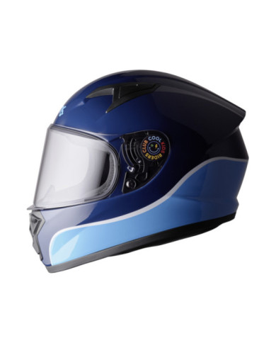 gms Integralhelm BUZZER - KIDS CLUB blau-hellblau