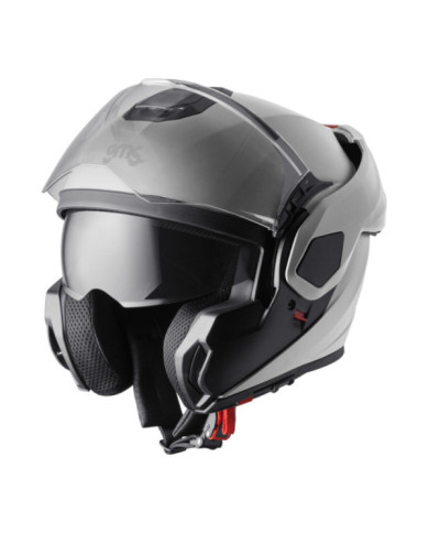 gms Casque rabattable FLIPPO gris clair satiné