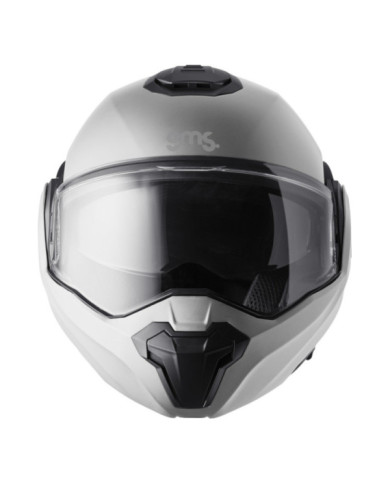 gms Casque rabattable FLIPPO gris clair satiné
